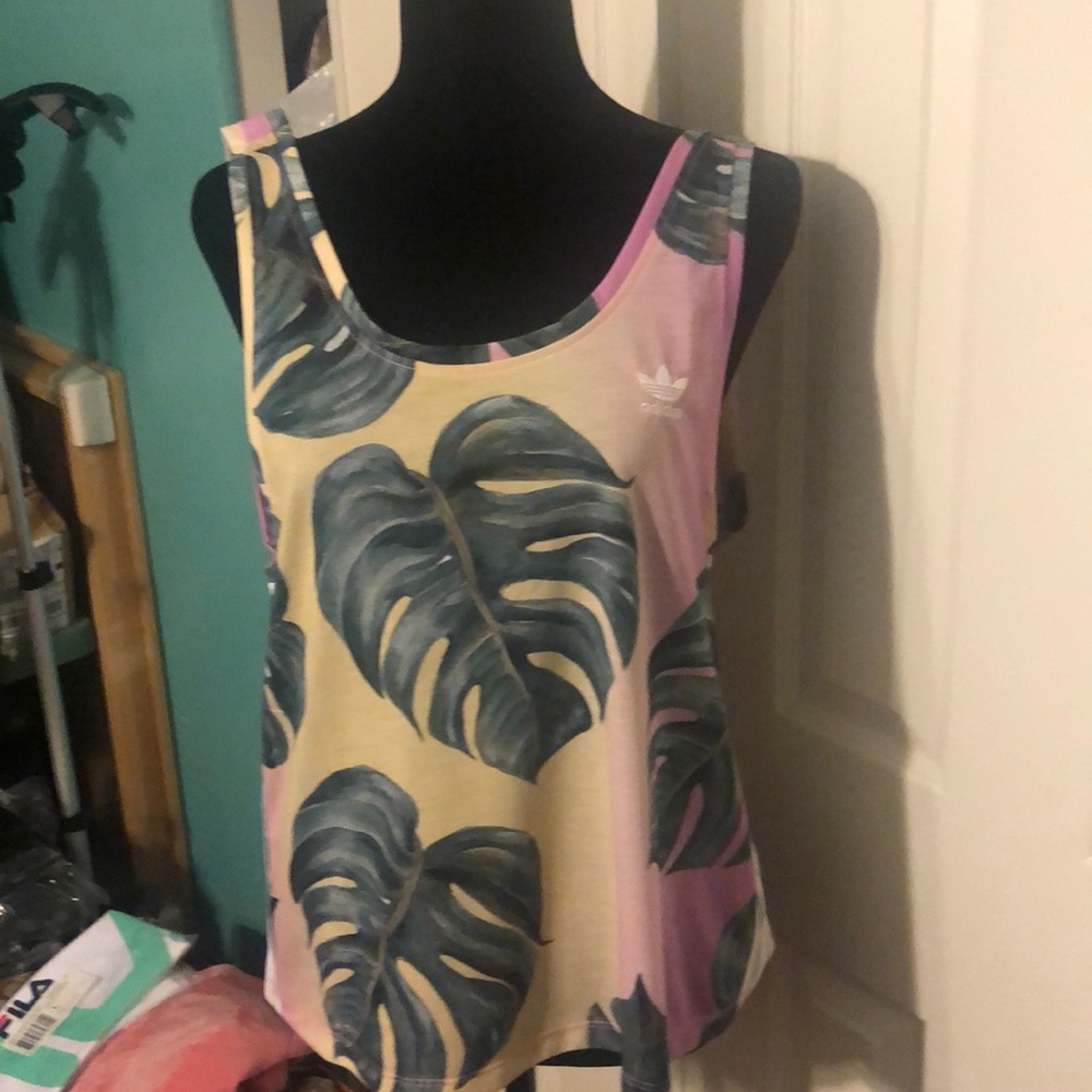 Tropical Adidas tank top - size 12